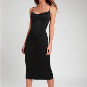Lulus Cowl Neck Midi Dress Size Medium